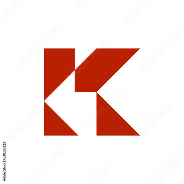 Obraz letter K logo design