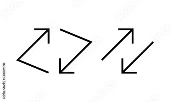 Obraz arrows (editable strokes)