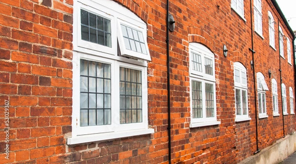 Obraz Row of modern double glaze windows