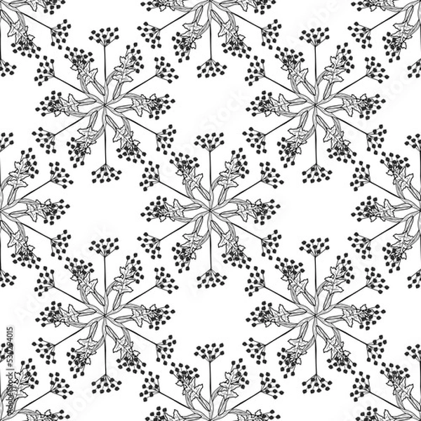 Obraz Angelica, seamless b-w