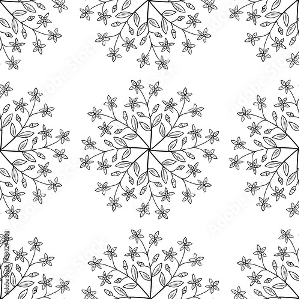 Obraz centaury, seamless b-w