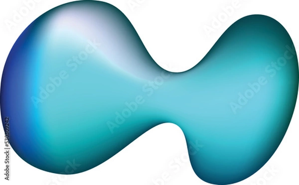 Fototapeta Liquid color background design for Landing page site. Fluid gradient circle shape composition. Futuristic design posters. Eps10 vector.