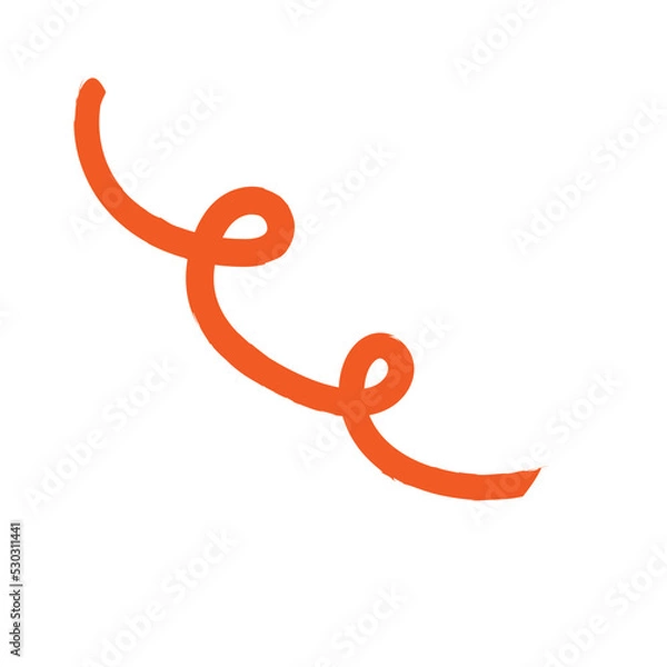 Fototapeta freeform line vector