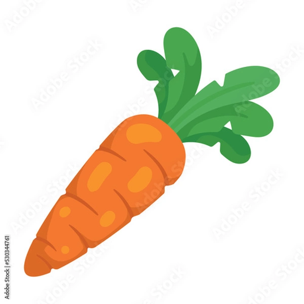 Obraz carrot vegetable icon