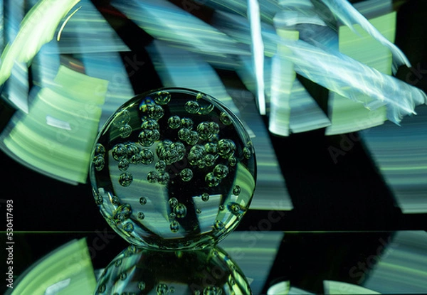 Obraz Glaskugel - Lightpainting