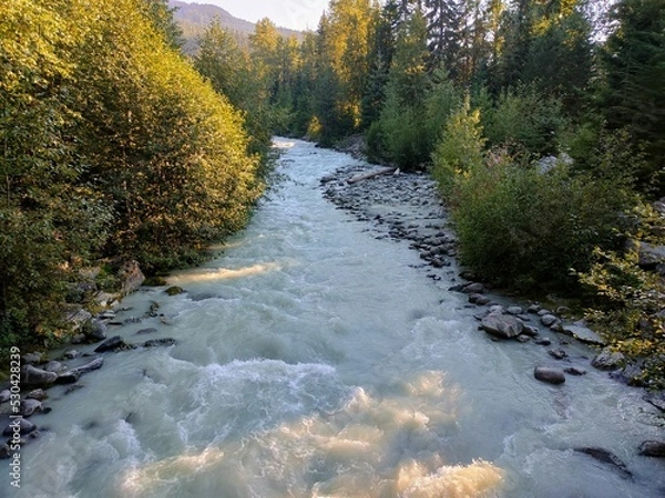 Obraz river in autumn
