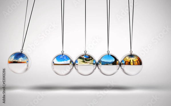 Obraz Newton's cradle variation