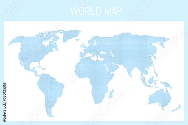 Fototapeta World map vector illustration of earth.