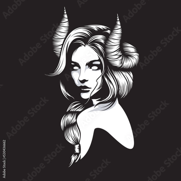 Fototapeta beautiful genie illustration vector template