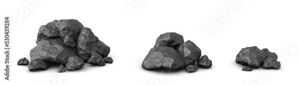 Obraz Węgiel na przezroczystym tle