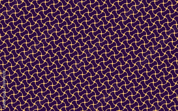 Obraz pattern with stripes like bones graphic art wallpaper design texture blue and yellow