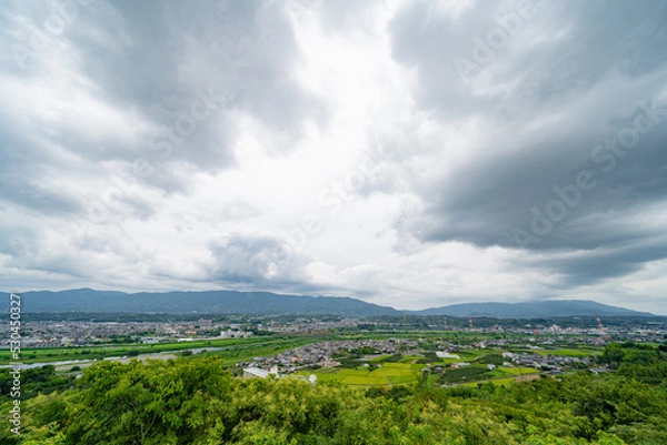 Obraz かむろ大師から望む橋本市の街並み