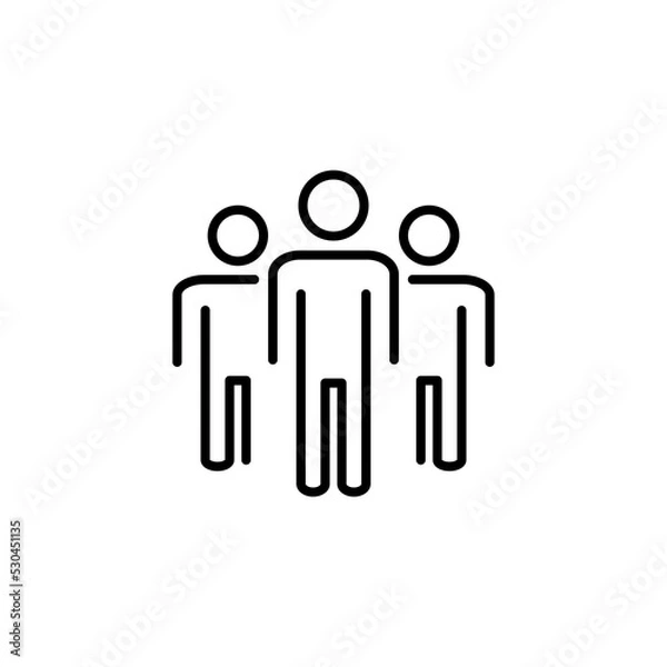Obraz People icon for web and mobile app. person sign and symbol. User Icon vector