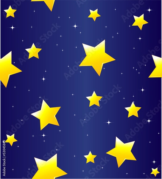 Fototapeta Seamless pattern with stars