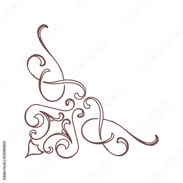 Obraz corner border ornament