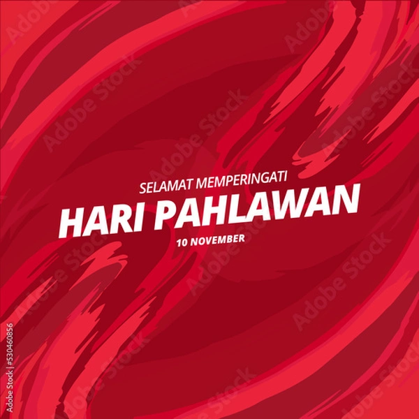 Obraz pahlawan nasional template vector