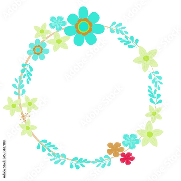 Fototapeta SPRING WREATH
