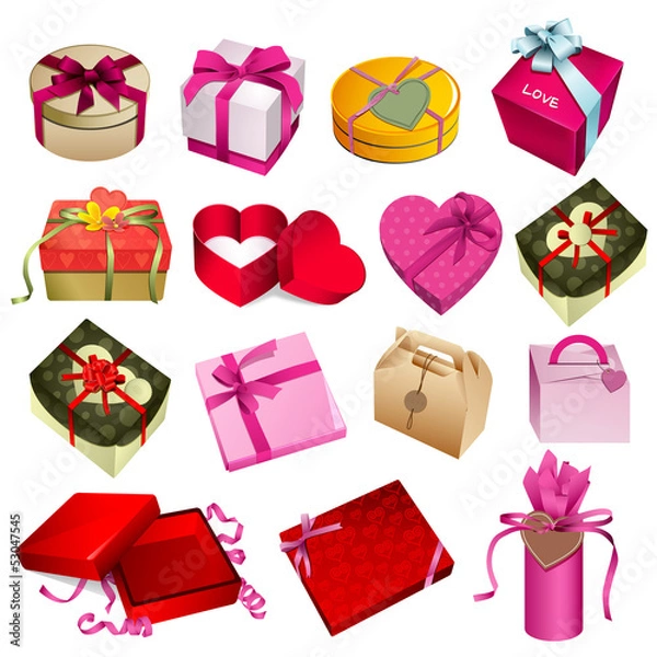 Fototapeta gift box set