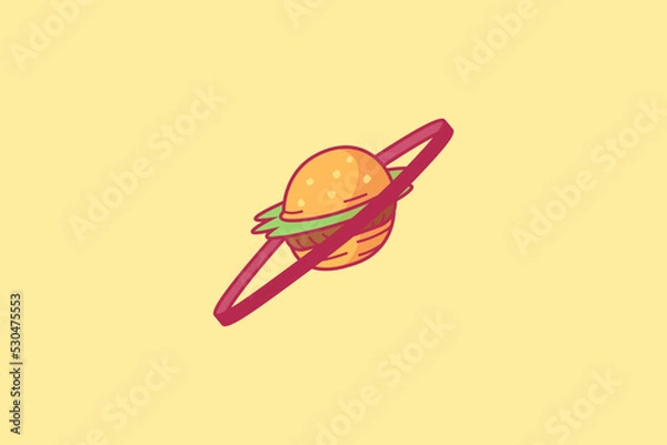 Obraz Planet Burger Logo