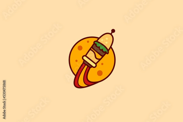 Obraz Rocket Burger Logo