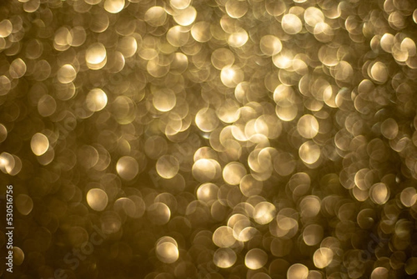 Obraz Sparkling golden bokeh background