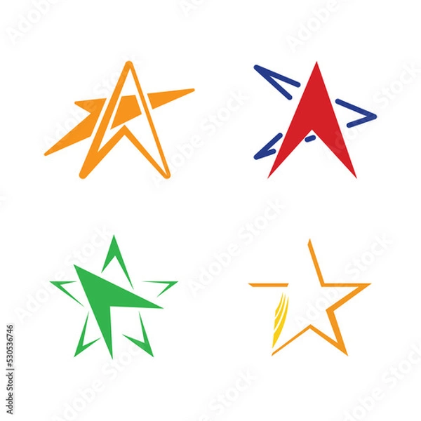 Fototapeta Star icon Template