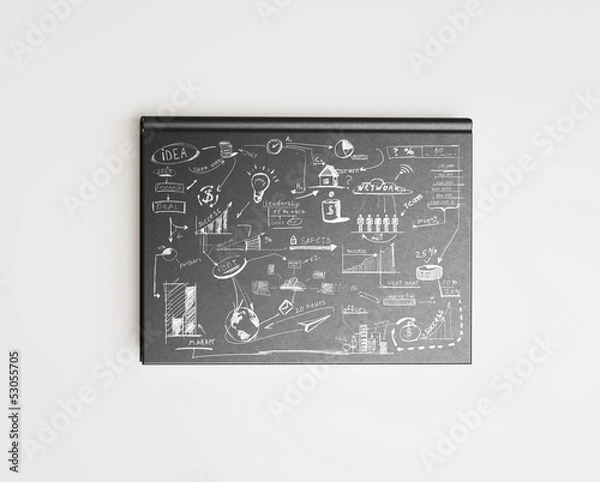 Fototapeta book with business strategy on its cover