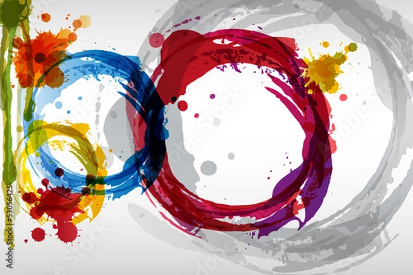 Obraz colored blots background