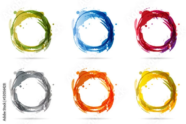 Obraz 6 kółek „brud”