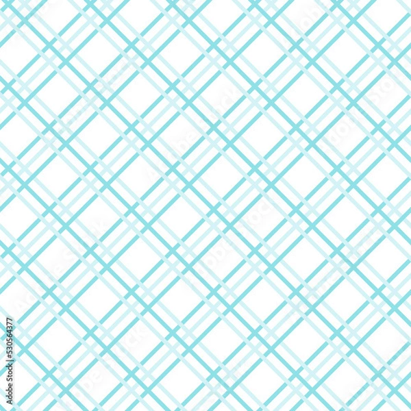 Fototapeta Cute seamless hand-drawn patterns. Stylish modern vector patterns with lines and dots. Funny Infantile Repeating Print - Blue intersecting lines on a white background
