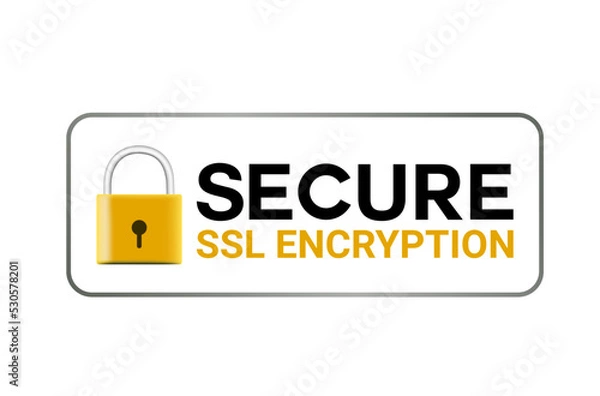 Obraz Secure Ssl Encryption Logo, Secure Connection Icon Vector Illustration, Ssl Certificate Icon, Secure SSL Encryption Vector Illustration. Logo design
