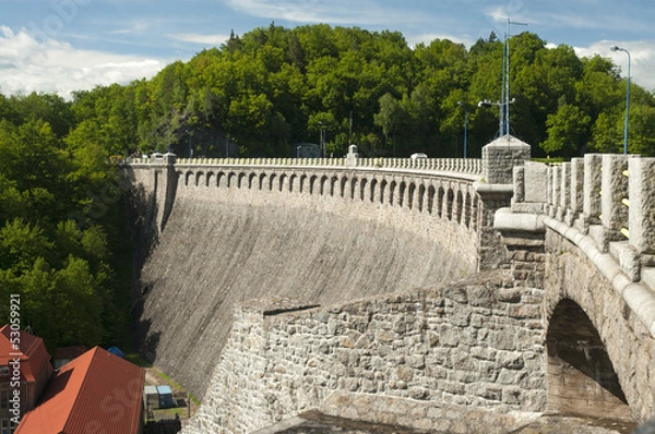 Obraz Zapora nad rzeką Bobr