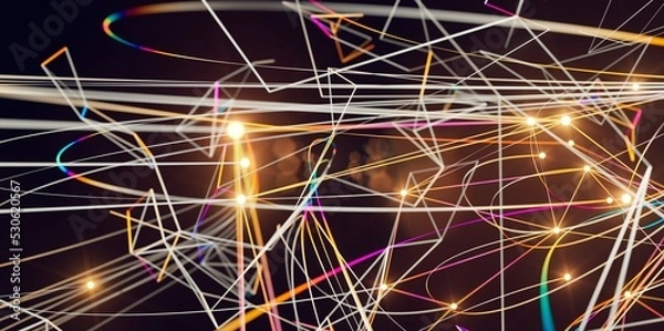 Obraz communication network digital group connect