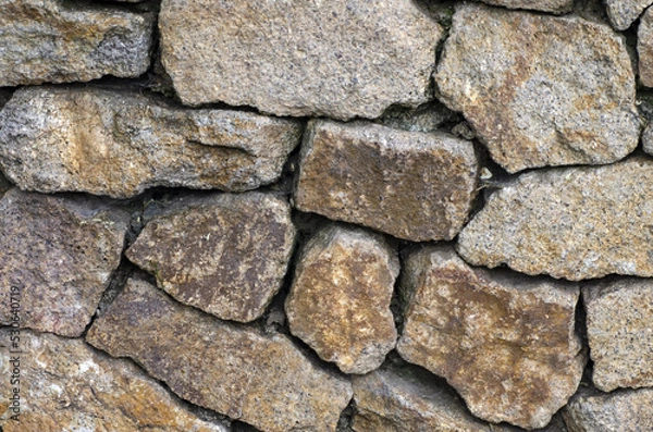 Obraz stone wall texture brown background