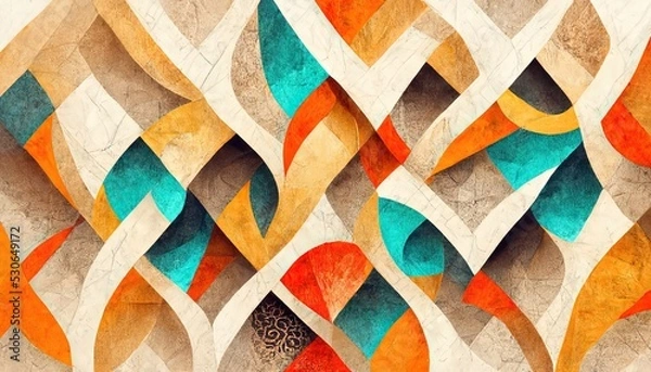 Fototapeta Abstract background decoration 3D modern texture background