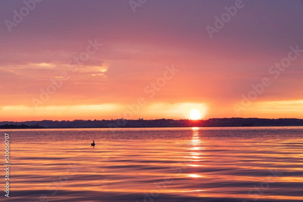 Obraz Zachód słońca nad zatoką