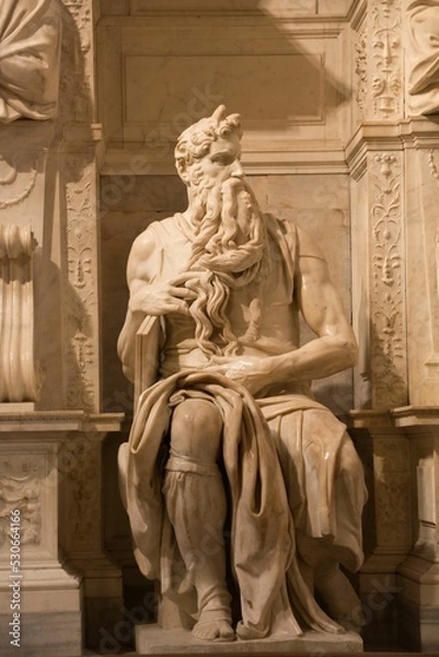 Obraz Escultura de Moisés. Miguel Ángel