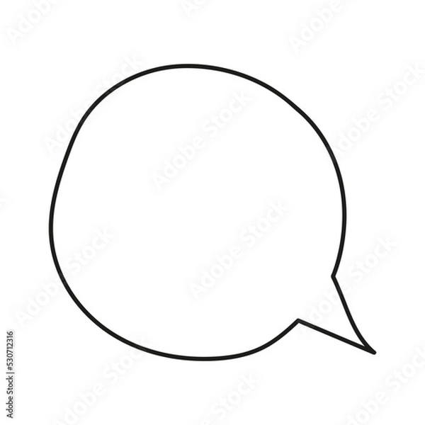 Fototapeta trendy speech bubble message