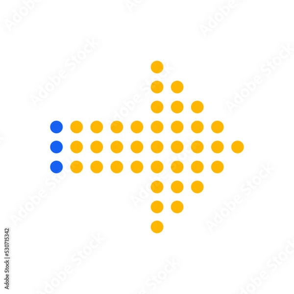 Fototapeta trendy dot arrow geometric