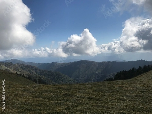 Obraz landscape with clouds