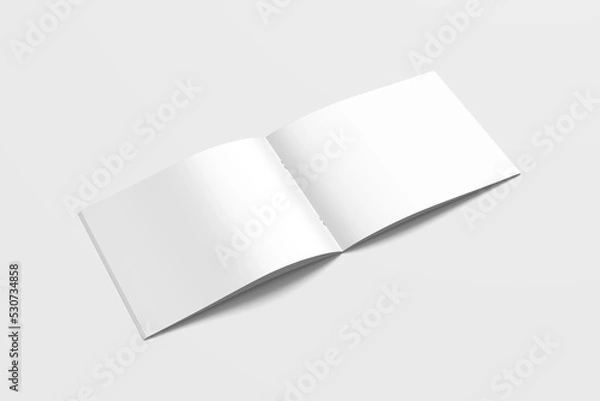 Fototapeta US Letter size landscape brochure mockup