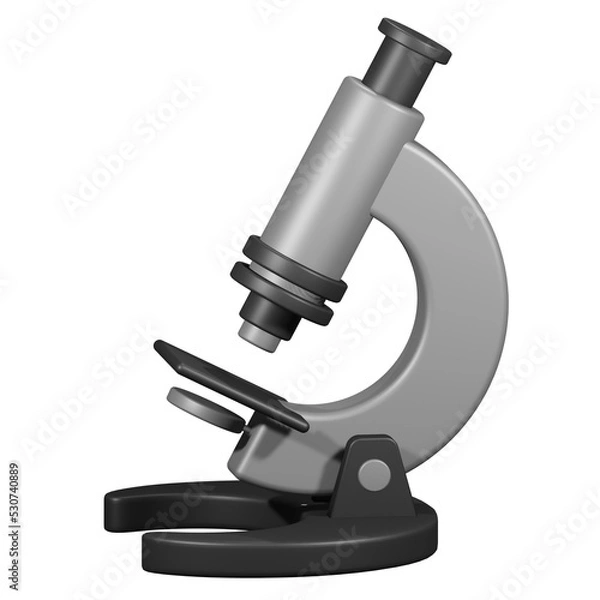 Fototapeta microscope 3d icon