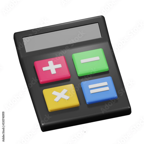 Fototapeta Calculator 3d icon