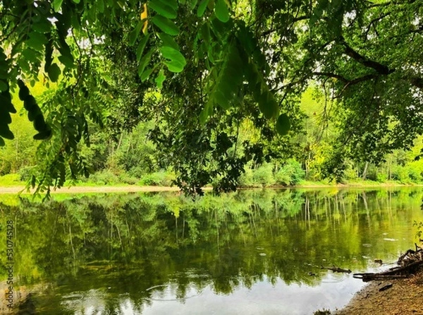 Obraz Plage de Caudon, Dordogne