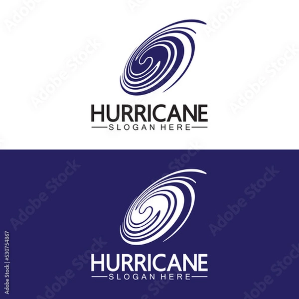 Obraz Hurricane logo symbol icon illustration vector