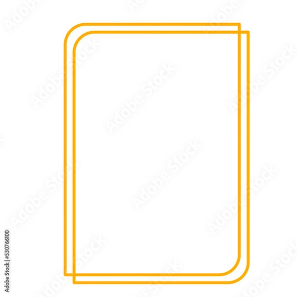 Fototapeta Geometric line frame border