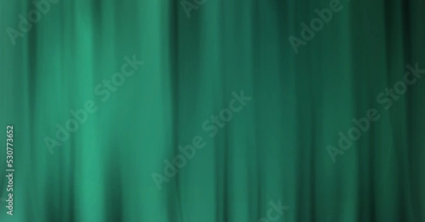 Obraz Green cloth background abstract with soft waves
