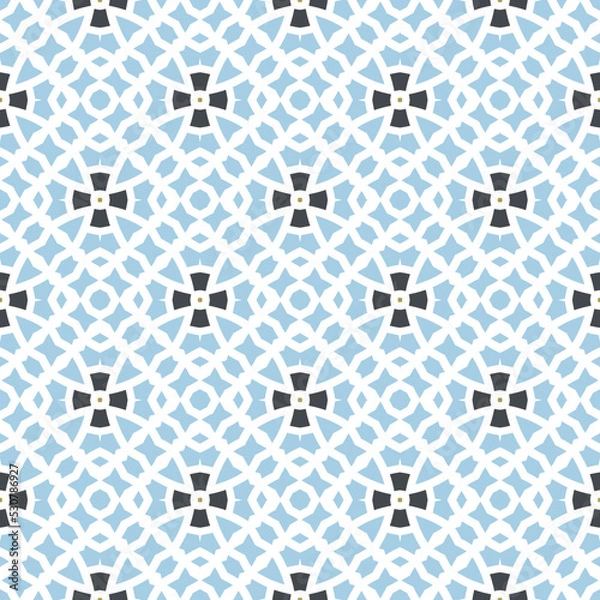 Fototapeta Geometric pattern. Seamless vector background. Ethnic graphic design.