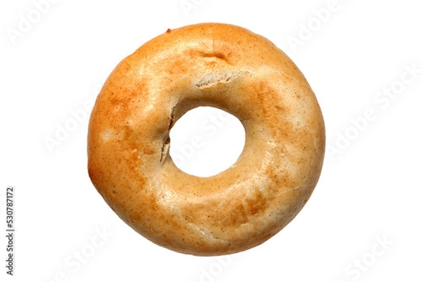 Obraz Bagel bread roll, png stock photo file cut out and isolated on a transparent background