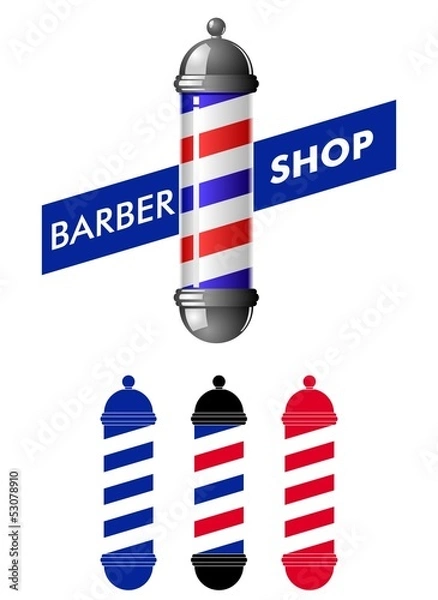 Obraz Barber shop pole